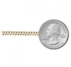 Savlano 14K 골드 도금 925 스털링 실버 4.5mm 이탈리아 솔리드 커브 쿠바 링크 체인 목걸이 남성 및 여성용 - 이탈리아산 선물 상자와 함께 제공