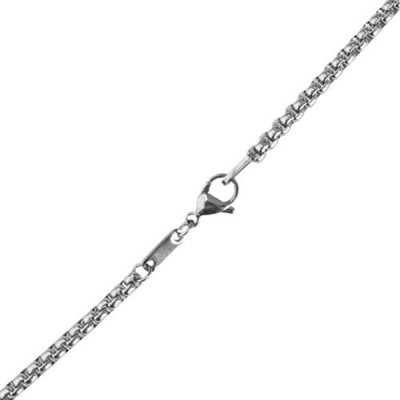 GESTALT COUTURE 독특한 텅스텐 메달리온 목걸이. 18K 골드 도금 스테인리스 스틸 세인트 크리스토퍼 인레이.