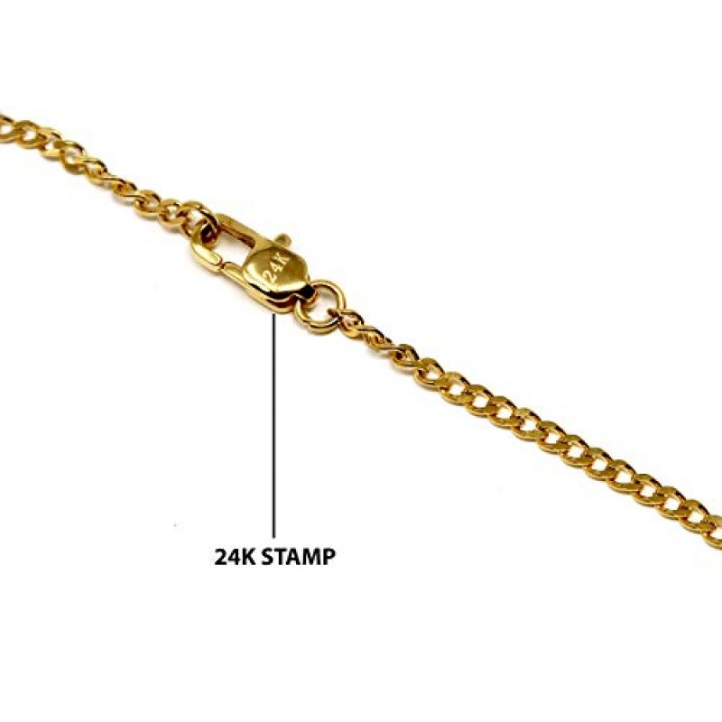 RIVETING JEWELRY 24K 골드 체인 스타일 크로스 펜던트 목걸이 남성용, 남편, 십대 용 솔리드 걸쇠 매력용 얇은 마이애미 쿠바 링크 다이아몬드 컷