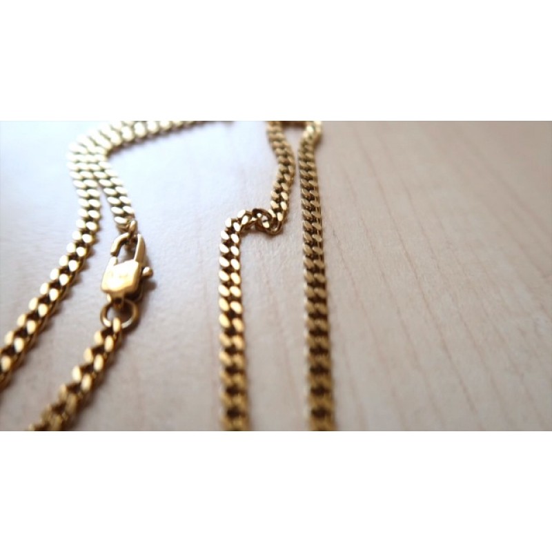 RIVETING JEWELRY 24K 골드 체인 스타일 크로스 펜던트 목걸이 남성용, 남편, 십대 용 솔리드 걸쇠 매력용 얇은 마이애미 쿠바 링크 다이아몬드 컷