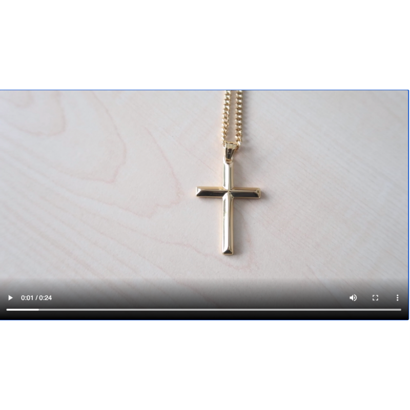 ADORATO JEWELRY 18K 골드 체인 작은 베벨 크로스 펜던트 목걸이 여성, 남성 아내, 남편을위한 3MM 쿠바 목걸이 걸쇠 매력에 얇은 마이애미 쿠바 링크 다이아몬드 컷 종교 경 사진 가장자리