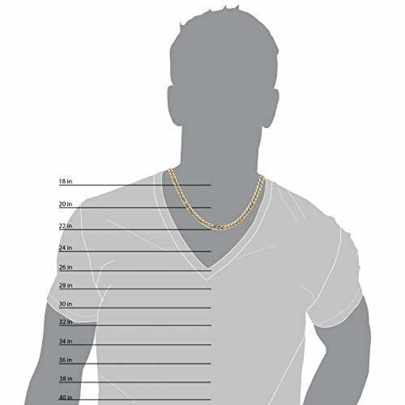 다이아몬드 거래 남성용 솔리드 14K 옐로우 골드 4mm,5mm,6mm,7mm,8.25mm 남성용 빛나는 마이애미 쿠바 링크 체인 목걸이 펜던트 또는 안전한 박스 잠금 걸쇠가 있는 남성용 팔찌(8.5