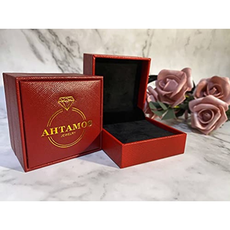 AHTAMOS 925 스털링 실버 종이 클립 목걸이 남성 여성을위한 5.0mm 실버 클립 체인 목걸이 랍스터 걸쇠 16 18 20 22 24 26 인치 이탈리아 제