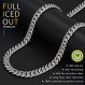 PY BLING 8mm 남성용 아이스 아웃 힙합 마이애미 쿠바 링크 체인 초커 14K/18K 골드 화이트 골드 도금 CZ 목걸이/팔찌 8.5"-24"
