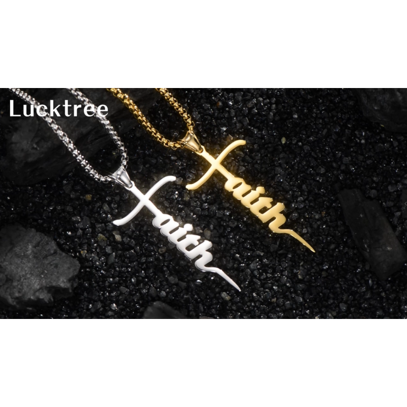 남자를위한 Lucktree 십자가 목걸이 아빠 남편 S925 스털링 실버 24k 골드 체인 쥬얼리 남자 친구를위한 아버지의 날 생일 발렌타인 데이 크리스마스를위한 기독교 종교 선물