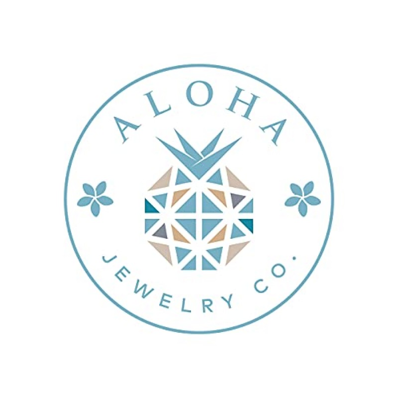 Aloha Jewelry Company 925 스털링 실버 천연 코아 나무 하와이 서핑 보드 목걸이 펜던트, 민감한 피부를 위한 무니켈 저자극성, 가보 스크롤 히비스커스 꽃 웨이브, 18