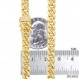 Nuragold 10k 옐로우 골드 6.5mm 마이애미 쿠바 링크 체인 펜던트 목걸이, 남성용 여성용 보석함 걸쇠 16" 18" 20" 22" 24" 26" 28" 30"