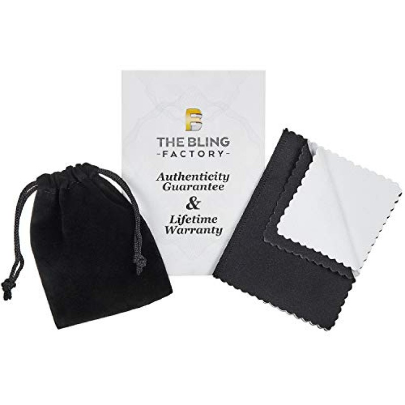 The Bling Factory 8mm .925 스털링 실버 다이아몬드 컷 플랫 쿠바 링크 커브 체인 목걸이