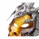 보석의 Skullis 목걸이 & 925 스털링 실버 조각된 크리스탈 draon 해골 펜던트, 스털링 실버 체인, 남성용 및 여성용, 해골 쥬얼리