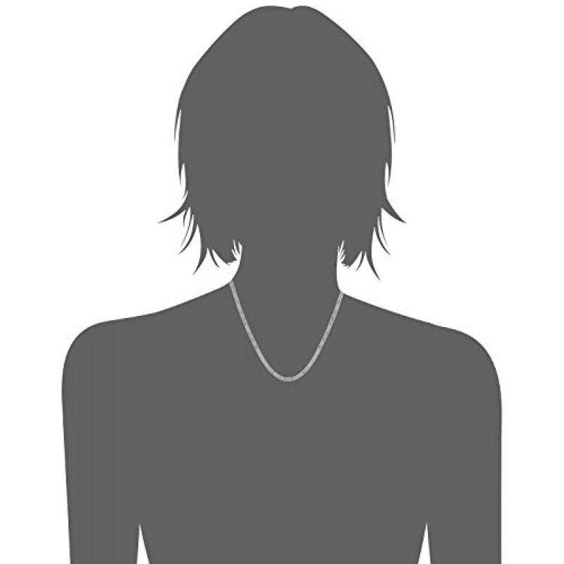 Kooljewelry 스털링 실버 남녀공용 6mm 팝콘 체인 목걸이(18인치)