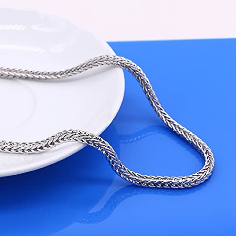 H & Beautimer 남자 925 스털링 실버 드래곤 체인 목걸이 패션 5MM-20 22 