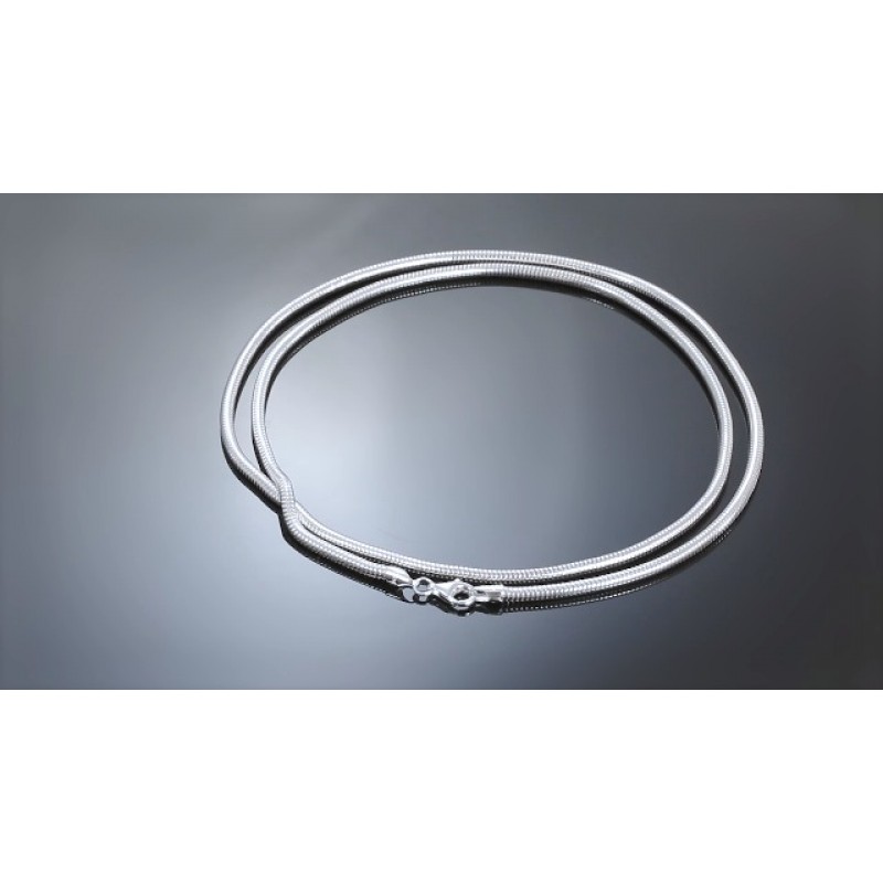 블링 쥬얼리 남여 헤비 스트롱 320 게이지 3MM 유연한 .925 스털링 실버 매직 8 양면 스네이크 체인 목걸이 남성용 여성용 이탈리아 제 16 18 20 24 30 인치 길이