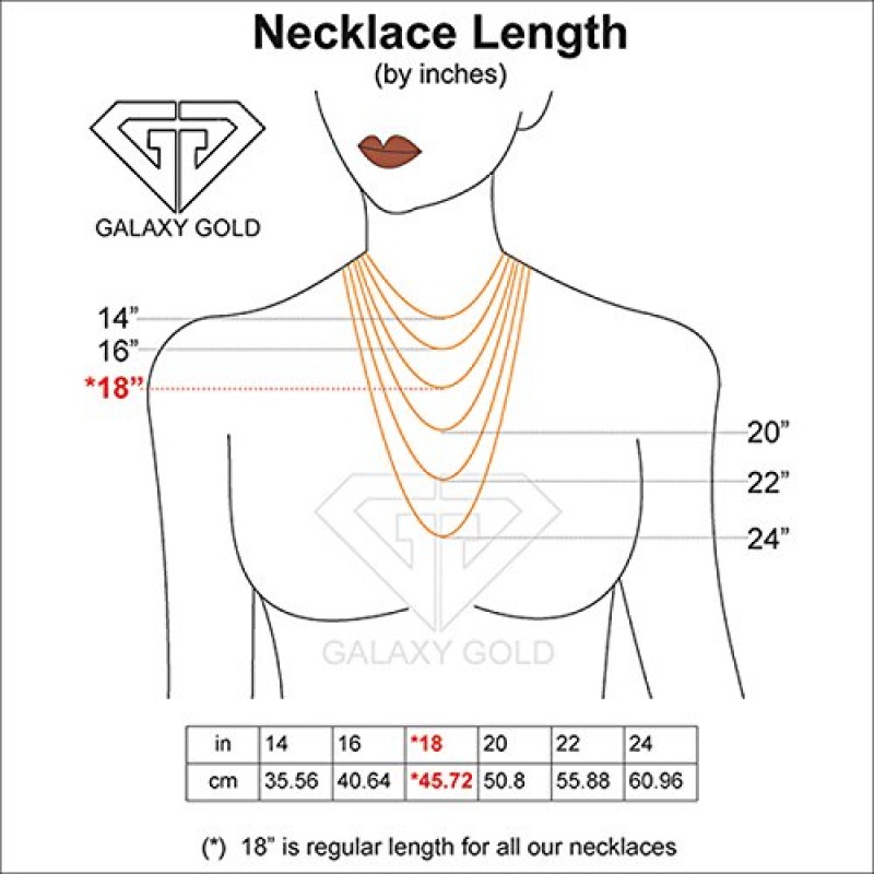갤럭시 골드 GG 14k 솔리드 로즈 골드 목걸이 바 0.35ct 루비