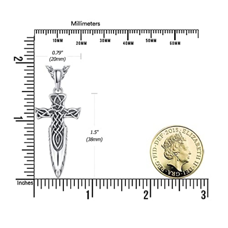 남자를위한 KATHLU 바이킹 목걸이 Spearpoint 화살촉 Odins Gungnir 펜던트 925 스털링 목걸이 소년 남자를위한 북유럽 보석 선물
