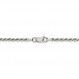 솔리드 925 스털링 실버 2.25mm 다이아몬드 컷 로프 체인 목걸이 - 안전한 랍스터 잠금 걸쇠 포함