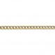 Sonia Jewels 14k 화이트 및 옐로우 골드 투톤 4.3mm 파베 커브 쿠바 체인 목걸이 - 안전한 랍스터 잠금 걸쇠 포함