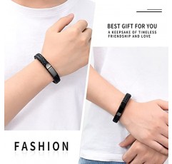 Shajwo 화장 쥬얼리 여성용 유골을위한 Urn 팔찌 Men Keepsake Memorial Cuff Bangle 땋은 가죽 팔찌 팔찌