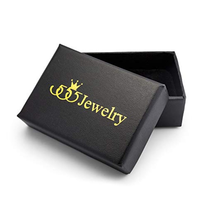 남성용 555Jewelry 스테인레스 스틸 스타 데이비드 브레이드 가죽 팔찌