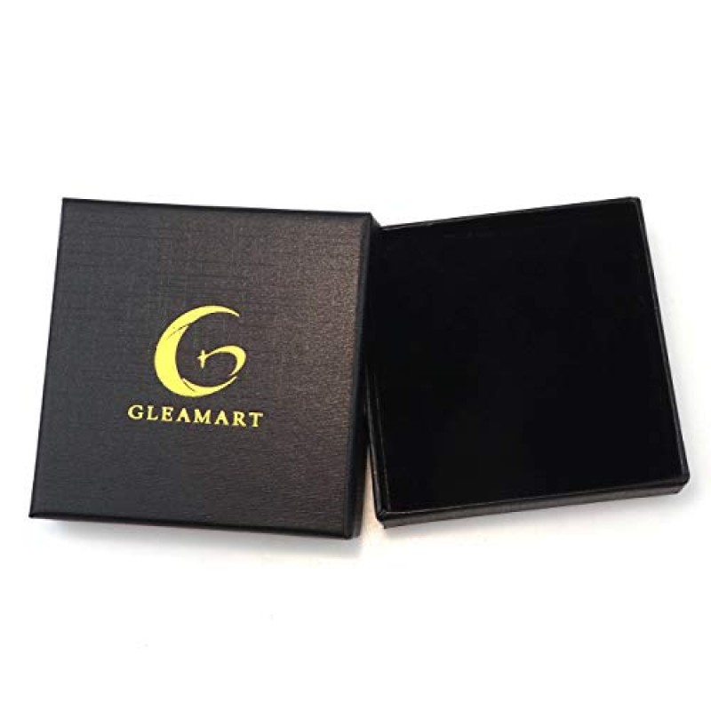 Gleamart 남성용 심플 팔찌 아버지의 날을 위한 티타늄 스틸 실리콘 팔찌