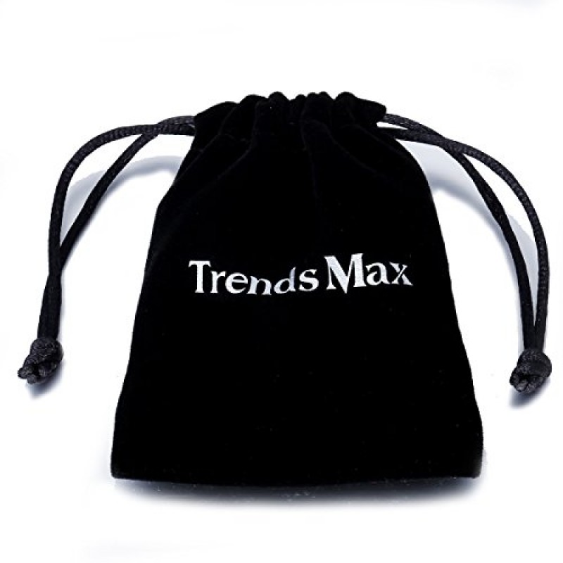 Trendsmax 남여 공용 타원형 롤로 케이블 체인 링크 스테인레스 스틸 팔찌 실버 톤 7-11 인치