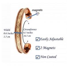 시금석 인도 손으로 만들어진 치유 구리 팔찌 차크라 쥬얼리 커프 선물 여성 남성. 영적인 메시지