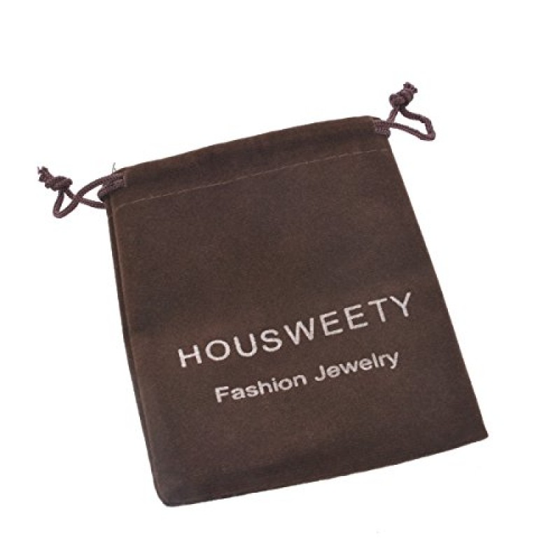 HOUSWEETY 1개 스테인레스 스틸 피가로 체인 수갑 팔찌