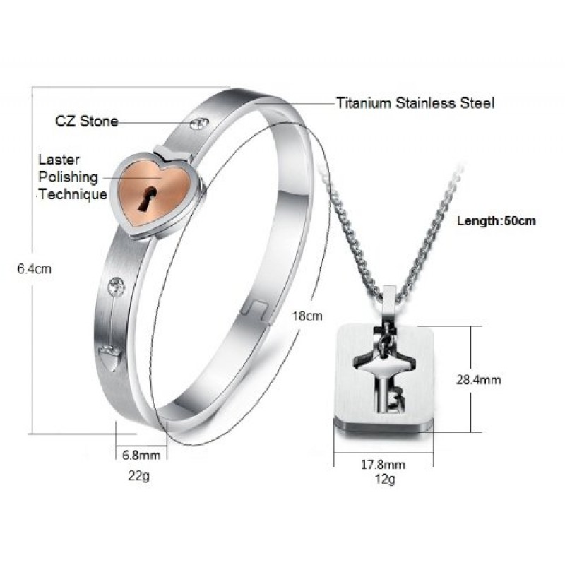 그와 그녀의 매칭 세트 커플 티타늄 