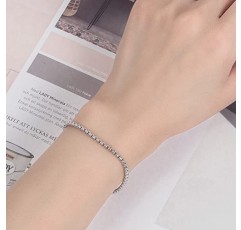 H&Beautimer 솔리드 ​​925 스털링 실버 - 클래식 남성용 3MM 박스 체인 팔찌 - 오리지널 실버 파티 주얼리 팔찌 6.3-6.7-7-7.5-8-8.5-9' - 이탈리아 수제
