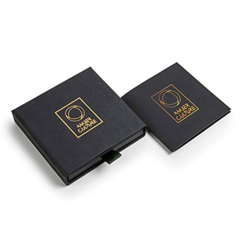 앰버 문화 앰버 크로스 스트레치 팔찌 - 인증된 수제 천연 발트 참 팔찌 5+ mm 비즈 남녀공용 성인 선물 상자에 들어 있음