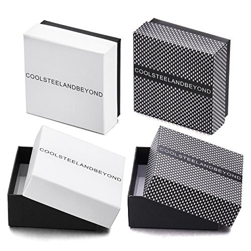 COOLSTEELANDBEYOND Mens 바이커 스테인레스 스틸 드래곤 커브 체인 팔찌 토글 걸쇠 고딕 스타일