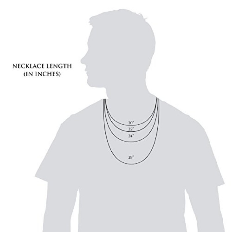 Honolulu Jewelry Company 솔리드 스털링 실버 4mm 6mm 7mm 또는 7.5mm 피가로 링크 체인 목걸이 또는 남성용 팔찌 이탈리아산 랍스터 걸쇠, 7.5