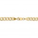 Sonia Jewels 14k 옐로우 골드 6.5mm 커브 쿠바 링크 체인 목걸이 - 안전한 랍스터 잠금 걸쇠 포함