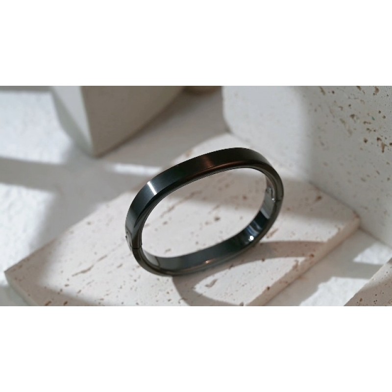 남성용 Jinbaoying Wistic 커프 팔찌 스테인레스 스틸 금속 및 스프링 걸쇠 골드 실버 블랙 도금 Chunky Cuff Bangle Jewelry Gift