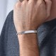 MyNameNecklace MYKA - 스털링 실버 925/골드 도금의 맞춤형 시그니처 남성용 ID 팔찌 - 그를 위한 맞춤 주얼리 - 남자친구, 남편을 위한 선물 - 생일, 발렌타인 데이 선물