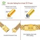KRKC&CO 10/12/14mm 남성용 쿠바 링크 팔찌, 항 알레르기, 라이온/나침반/크로스 걸쇠, 18k 리얼 골드/화이트 골드, 남성용 내구성 힙합 마이애미 빅 두꺼운 팔찌, 소년, 랩퍼