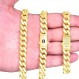 Nuragold 14k 옐로우 골드 11mm 로얄 모나코 마이애미 쿠바 링크 체인 팔찌, 남성용 주얼리 팬시 박스 걸쇠 8" 8.5" 9"