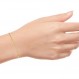 Nuragold 14k 옐로우 골드 3.5mm 솔리드 마이애미 쿠바 링크 체인 팔찌, 남성 여성 주얼리 7" 7.5" 8" 8.5" 9"