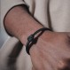COPPERTIST.WU Ouroboros 팔찌 Bangles 남성용 블랙 쿨 스네이크 팔찌 빈티지 패션 쥬얼리 선물