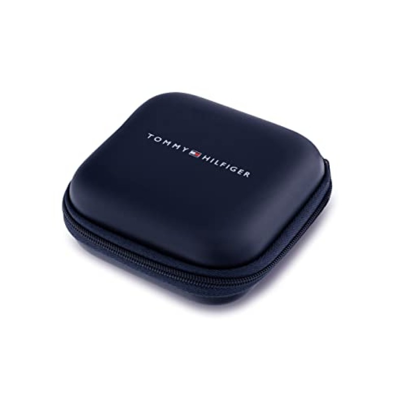 Tommy Hilfiger 남성용 주얼리 스테인리스 스틸 및 브라운 가죽 팔찌, 색상: 브라운(모델: 2790430)