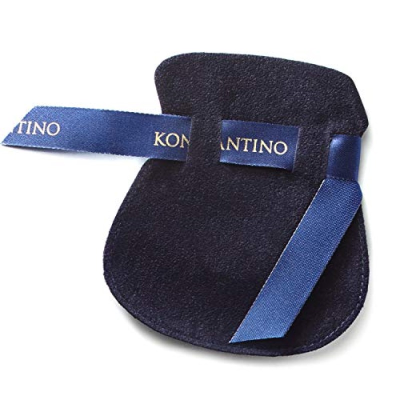 Konstantino 남성용 925 스털링 실버 가로 크로스 데어 팔찌
