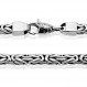 VY JEWELRY 우븐 로프 - 솔리드 925 스털링 실버 남성용 5MM 팔찌