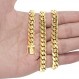 Nuragold 10k 옐로우 골드 8mm 솔리드 마이애미 쿠바 링크 체인 팔찌, 남성용 보석함 걸쇠 7" 7.5" 8" 8.5" 9"