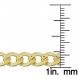 Kooljewelry 14k 옐로우 골드 충전 하이 폴리쉬 마이애미 쿠바 커브 링크 체인 팔찌(6mm, 8.5인치)