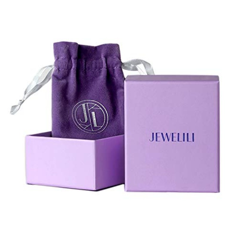 Jewelili 남성용 스털링 실버 링크 팔찌, 천연 화이트 라운드 다이아몬드, 1/2 cttw, 8.5