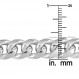 Kooljewelry 남성용 스털링 실버 마이애미 쿠바 링크 팔찌(10.3mm, 8.5인치)
