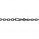 Kooljewelry 남성용 산화 스털링 실버 8.8mm 타원형 링크 팔찌(8.5인치)