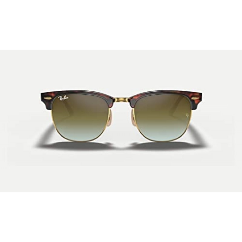 Ray-Ban RB3016 CLUBMASTER 남성용 남성용 선글라스 + 디자이너 iWear 안경 관리 키트 포함 번들