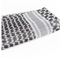 무료 군인 스카프 군사 Shemagh 전술 사막 Keffiyeh 머리 목 스카프 술과 아랍 랩 43x43 인치