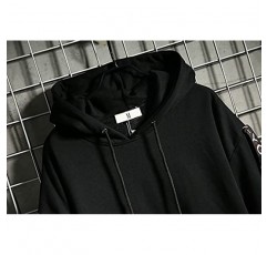 DUDHUH Mens 까마귀 패션 풀오버 편지 인쇄 Tracksuit Techwear 캐주얼 코트 힙합 운동복