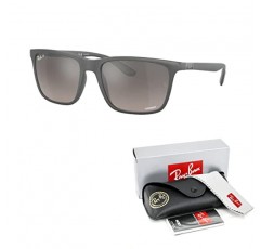 Ray-Ban RB4385 남성용 직사각형 선글라스 + 디자이너 iWear 무료 안경 키트 포함 번들